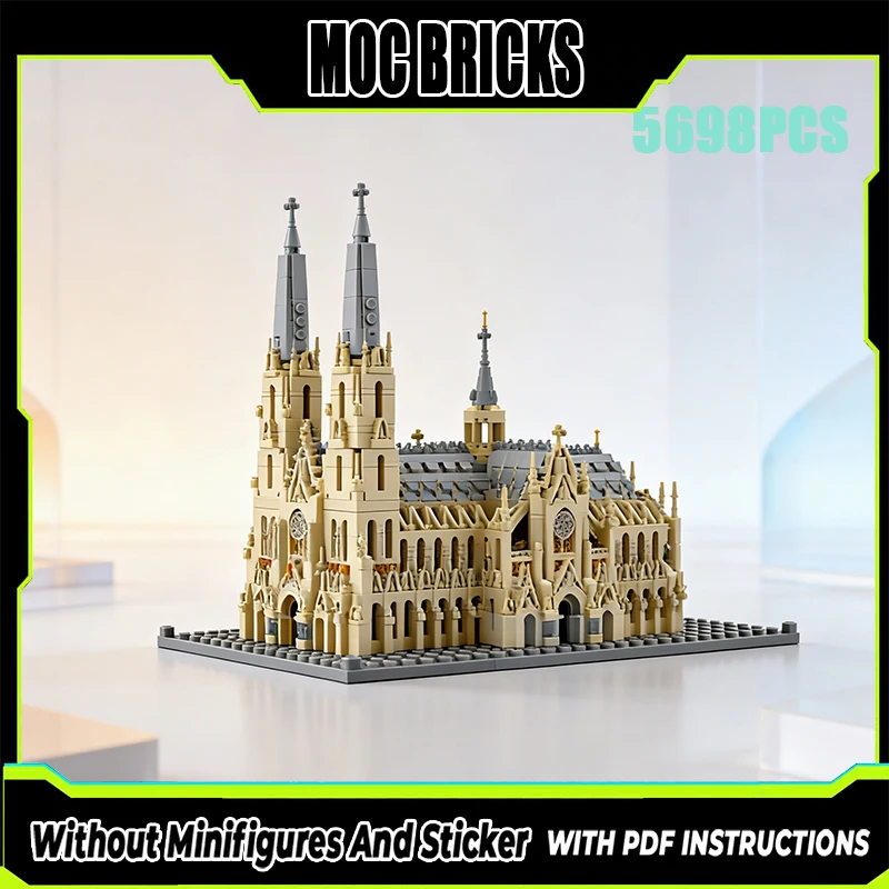 

Exquisite New Product MOC Building Blocks Medieval Model Cologne Cathedral Technology Modular Children's Toy DIY Assembly Set