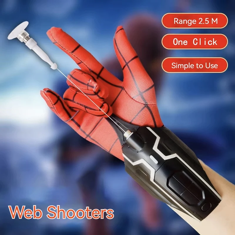 Spiderman Web Shooters Spider Man Pols Launcher Handschoenen ML Legends Cosplay Speelgoed Peter Parker Accessoires Props Cadeau voor kinderen