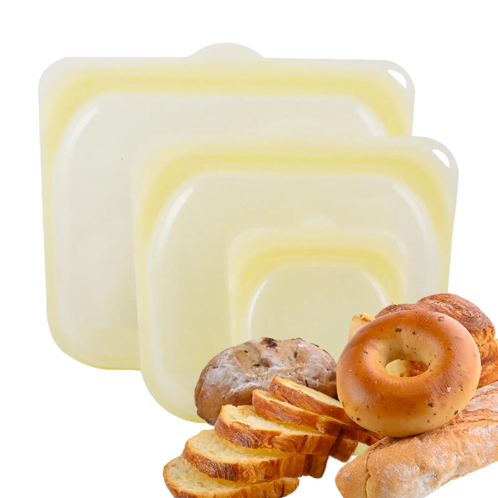 

Многоразовые пакеты для сэндвичей, 3 штуки, силиконовые контейнеры для еды, герметичные пакеты для хранения продуктов, для приготовления еды, обедов, путешествий, холодильника, мяса