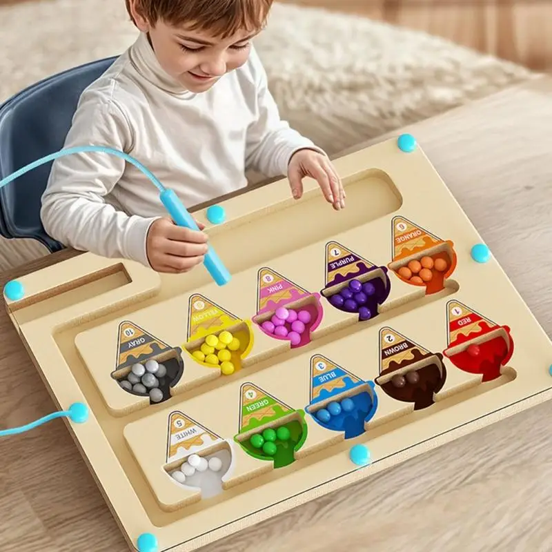 Counting & Color Sorting Game Educational Maze Toy for Children 24BD
