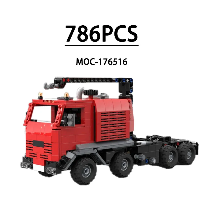 

MOC-176516 Building Block Crane Truck Off-Road Vehicle Model Ornament 786 Pieces Children's Birthday Christmas New Year Toy Gift
