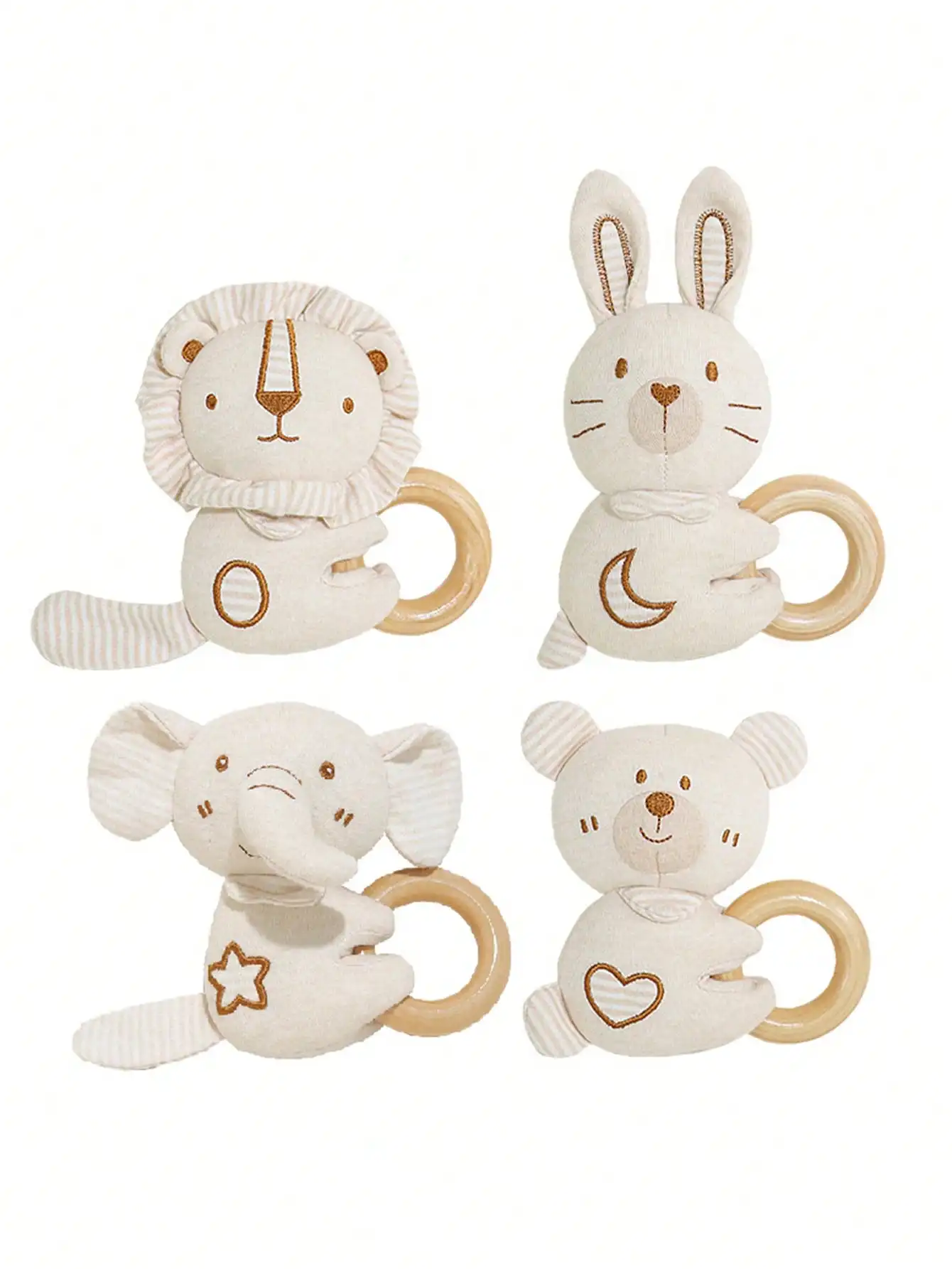 Anello per mano carino per bambini adatto per i giocattoli lenitivi neonatali dell'anello per le mani possono morsi il regalo di compleanno del bambino