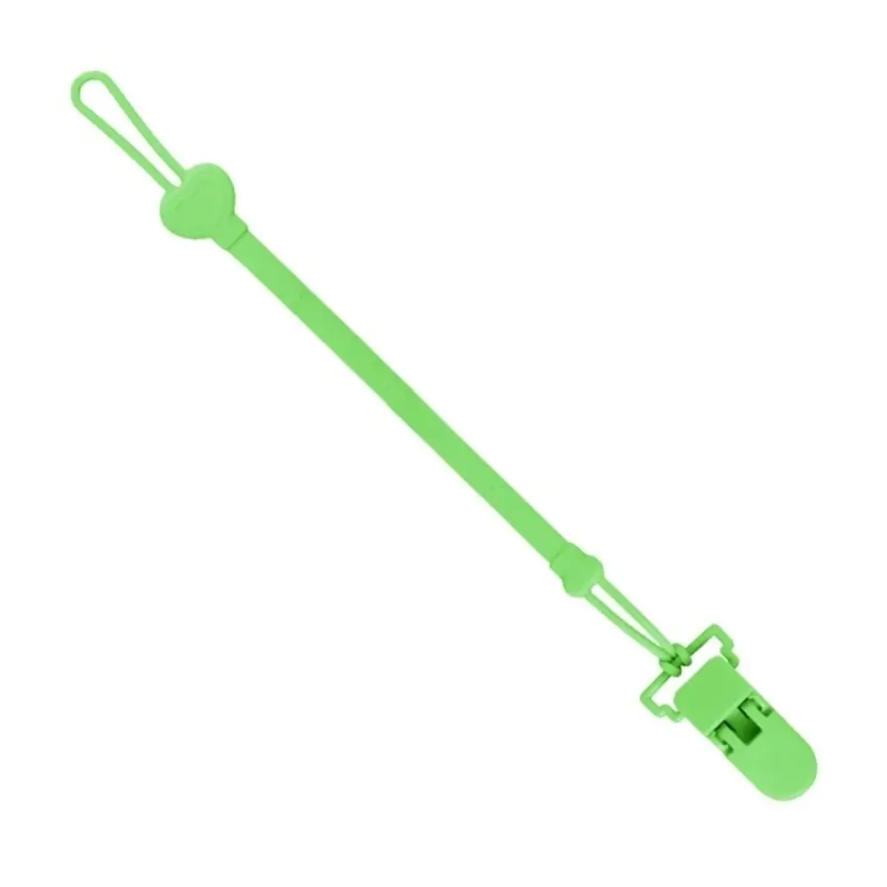 

Silicone Pacifier Holder Clip Food-grade BPA Free Baby Pacifier Chain Anti-lost Adjustable Baby Teething Toys Strap Children