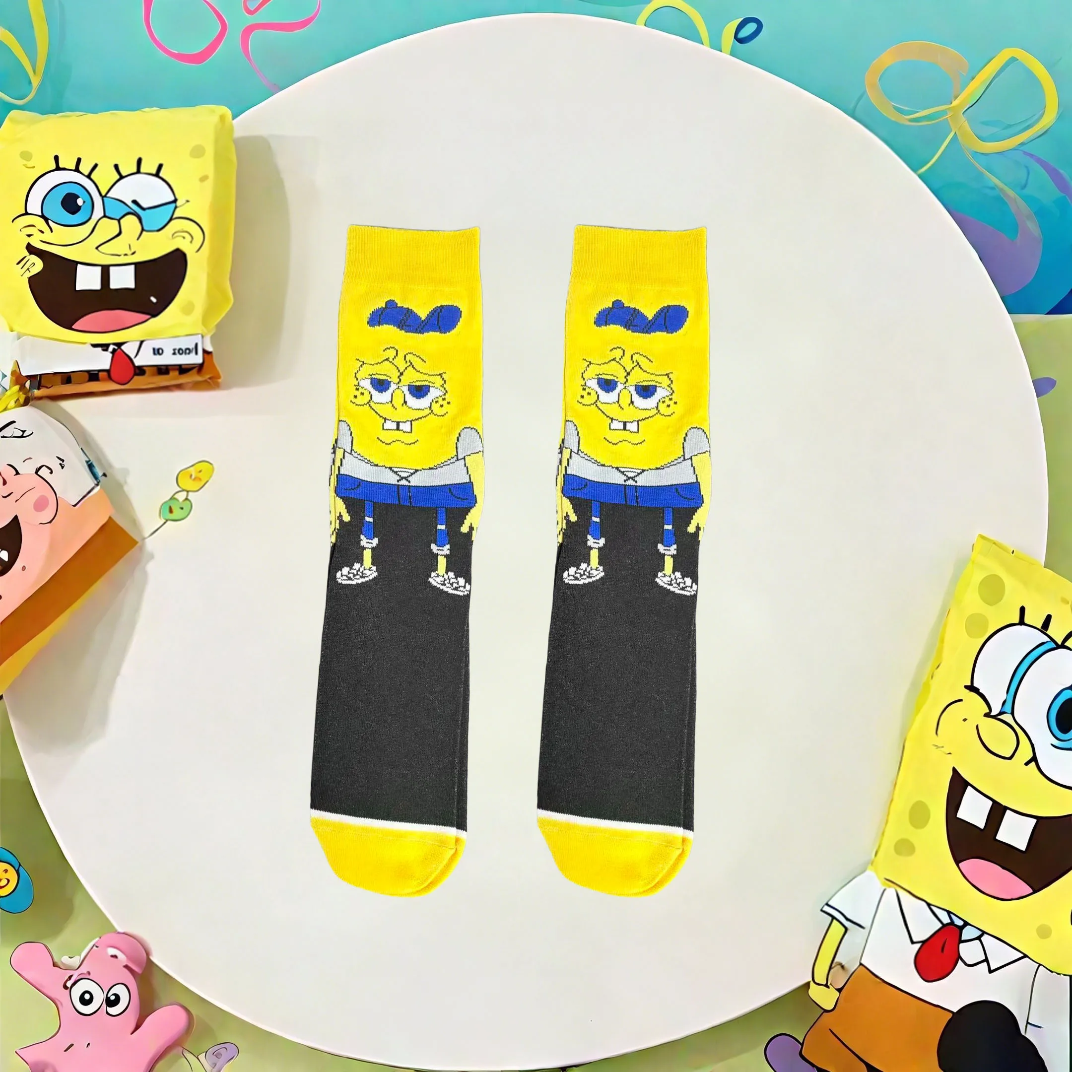 1/7 paar cartoon anime-serie schattige hoge sokken gebreid unisex