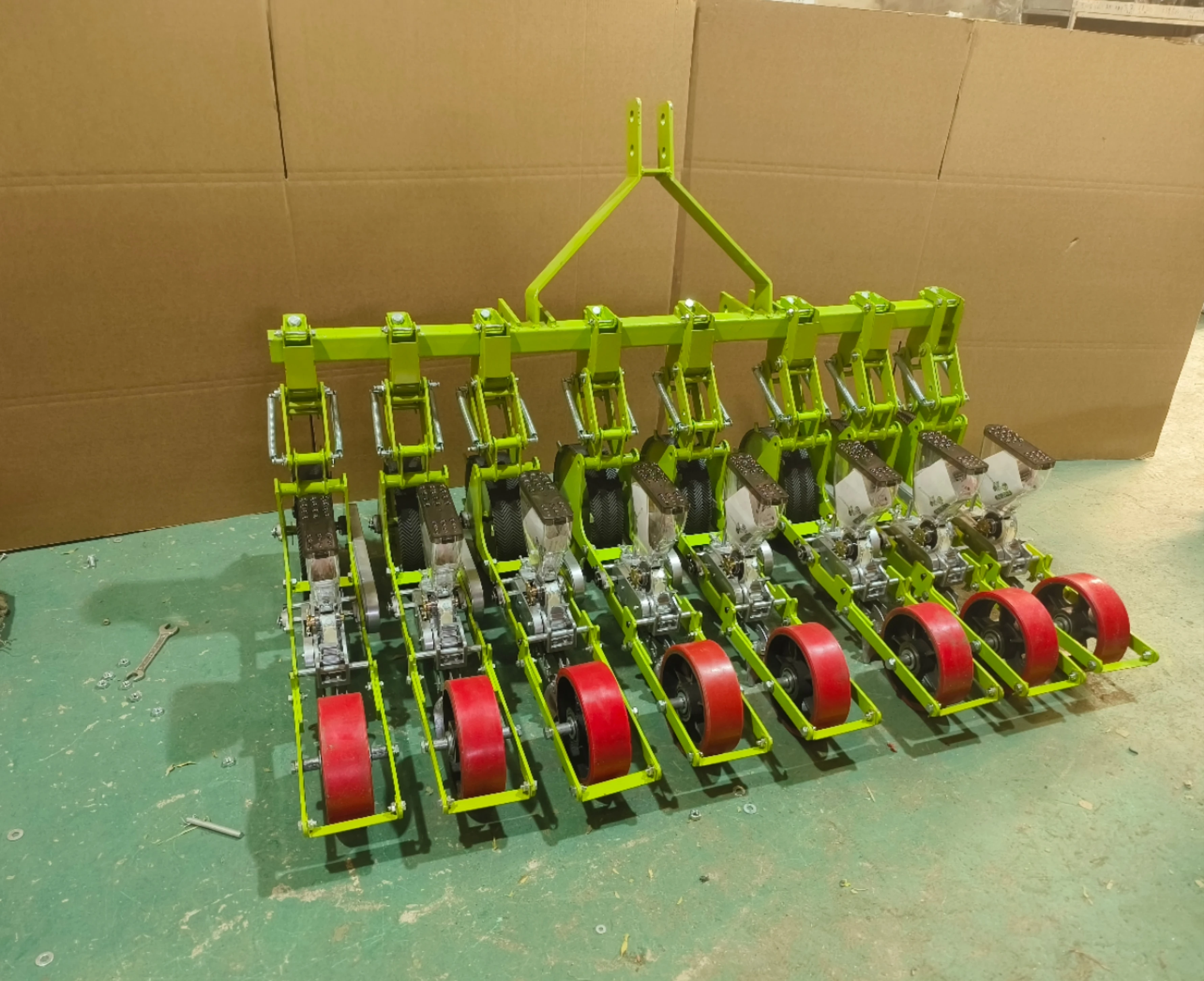 Tractor-Drawn 12-Row High Productivity Onion Sowing Machine for Farm Use