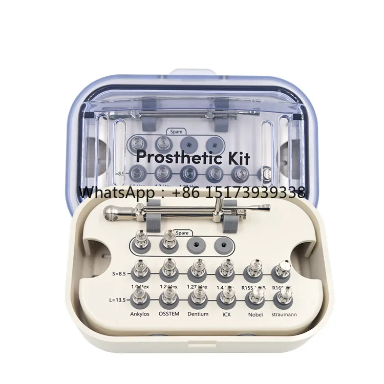 Kit with Universal Torque Wrench and Manual Screw Drivers Prosthetic