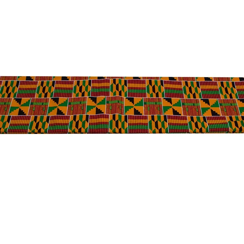 Tela africana de cera Ankara, 100% algodón de alta calidad, 2024 tela de cera suave para vestido, 6 yardas