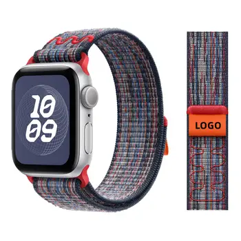 適用於 Apple Watch 的尼龍運動錶帶,49 毫米,相容於 Nike Loop 錶帶,適用於 iWatch S10 9 8 7 6 5 4 3 SE2 Ultra 2,46 毫米、45 毫米、44 毫米、41 毫米、42 毫米型號。 10 最佳銷售 蘋果手錶尼龍錶帶 - №9