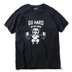 COOLMIND PU0124A 100% Cotton Go Hard Or Go Home Men T Shirt Casual Summer Loose Men T-shirt Male o-neck Men Tshirt Tee Shirt