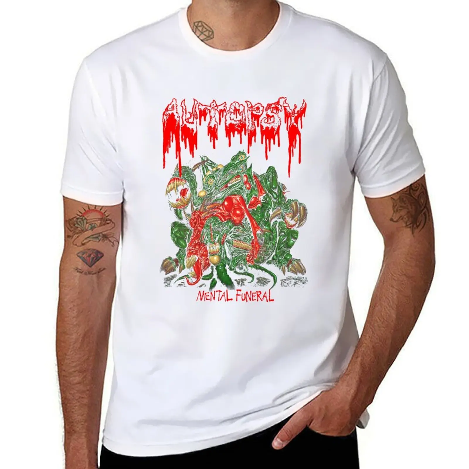 

Autopsy - Mental Funeral Classic Old School Death Metal Classic T-Shirt man t shirts for men casual T-Shirt