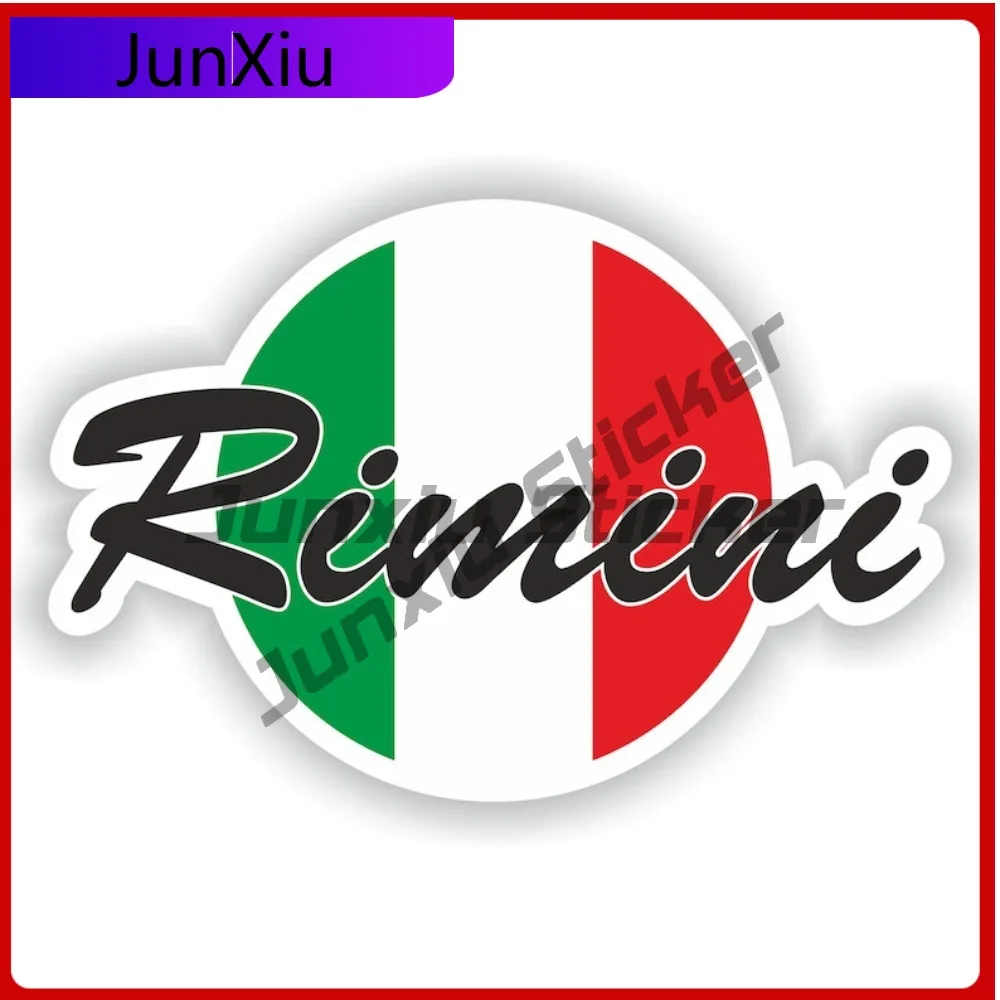 

Rimini Italy City With National Flag Graphic Vinyl Decals Rv Stickers Decoration Out Door Car Sticker To Cover Scratch Custom