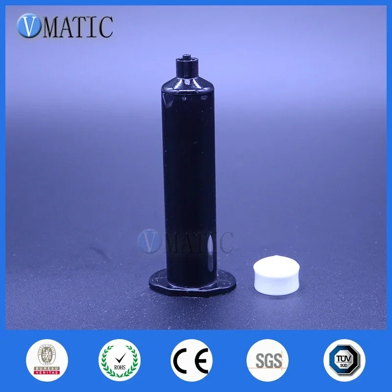 Free Shipping 30 Cc 30 Ml US Style Dispenser Pneumatic Black Dispensing Syringes Barrel With Piston