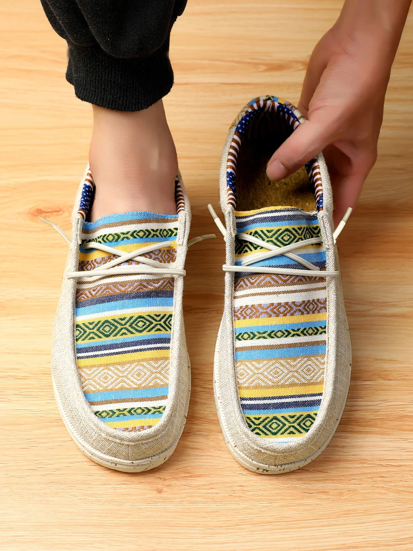 Herren-Freizeitschuhe, rutschfestes Design, Originalmarke, Canvas-Schuhe, Slipper, Unisex, strapazierfähig, modische Slip-on-Schuhe, hohe Qualität. – Detail 9