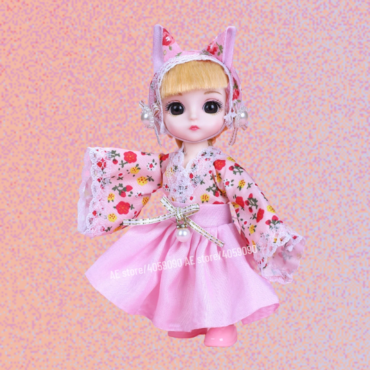 BJD 인형 1/12, 의류 및 신발과 움직일 수 있는 관절, 패션 로리타 액션 피규어 모델, 귀여운 소녀 생일 선물 장난감, 16cm