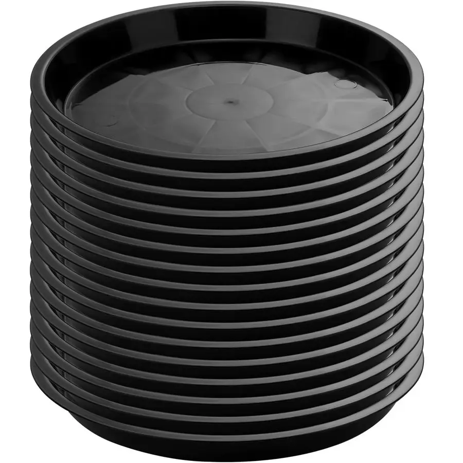 

Набор из 16 пластиковых поддонов для растений, 14,2 дюйма, для использования в помещении и на улице, круглые, для цветочных горшков, усиленные, для сбора капель