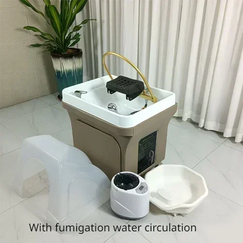 Mobile Shampoo Basin Beauty Salon Ear Cleaning Hair Care Center Health Water Circulation Head Treatment Fumigation Spa Machine