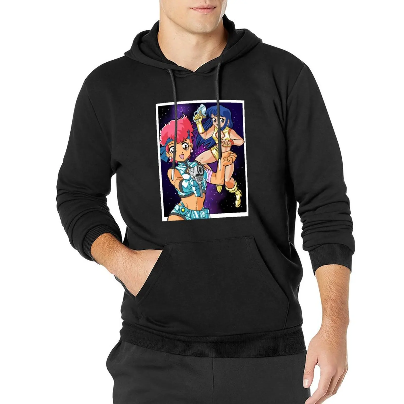 

Dirty Pair - Kei and Yuri The Lovely Angels Pullover Hoodie winter clothes men's autumn clothes mens clothing tracksuit