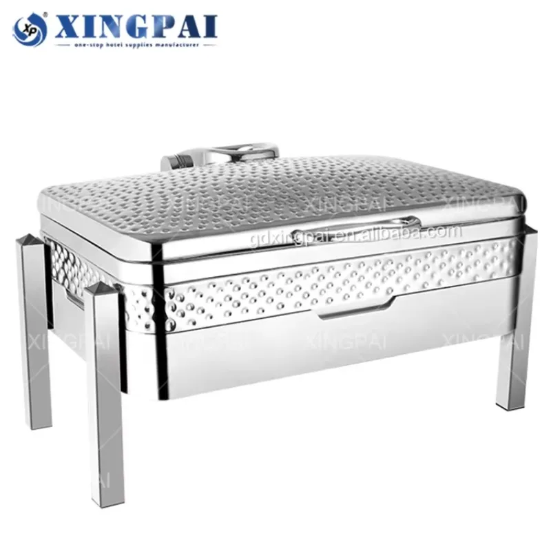 

XINGPAI Factory Direct Supply Buffet Food Warmer Restaurant Silver Buffet Chaffing Dishes For Wedding Banquet
