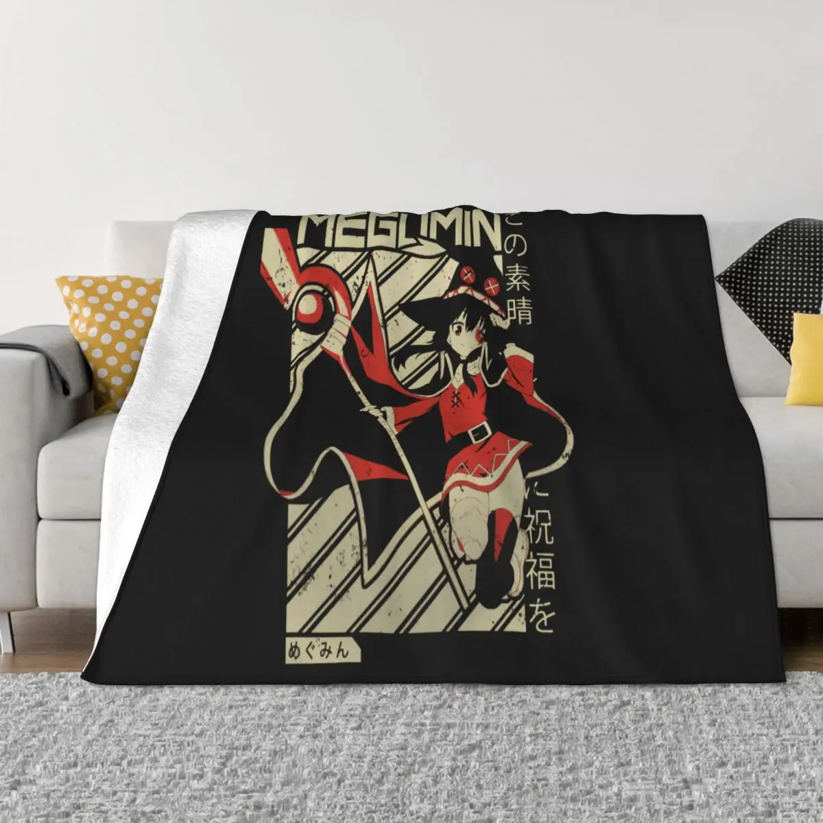 Megumin ' Kono Subarashii Anime Swea Megumin Konosuba Arch Wizard Kono Su Throw Blanket