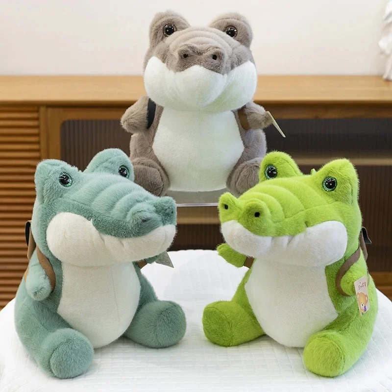 

Durable Multi-Color Crocodile Plush Toy - Cute Soft Wild Life Crocodile Doll 6 Unique Poses 3 Colors Pranks Home Decor Gifts