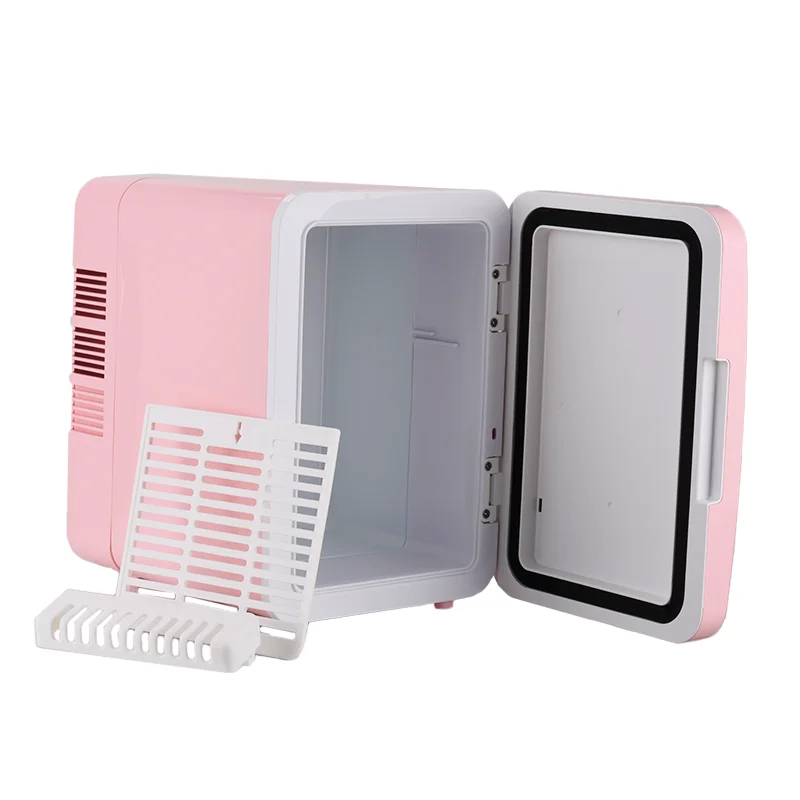 ตู้เย็นขนาดเล็ก Beauty สีชมพู 4 ลิตร ผลิตภัณฑ์บํารุงผิว แต่งหน้า ที่เก็บผลิตภัณฑ์