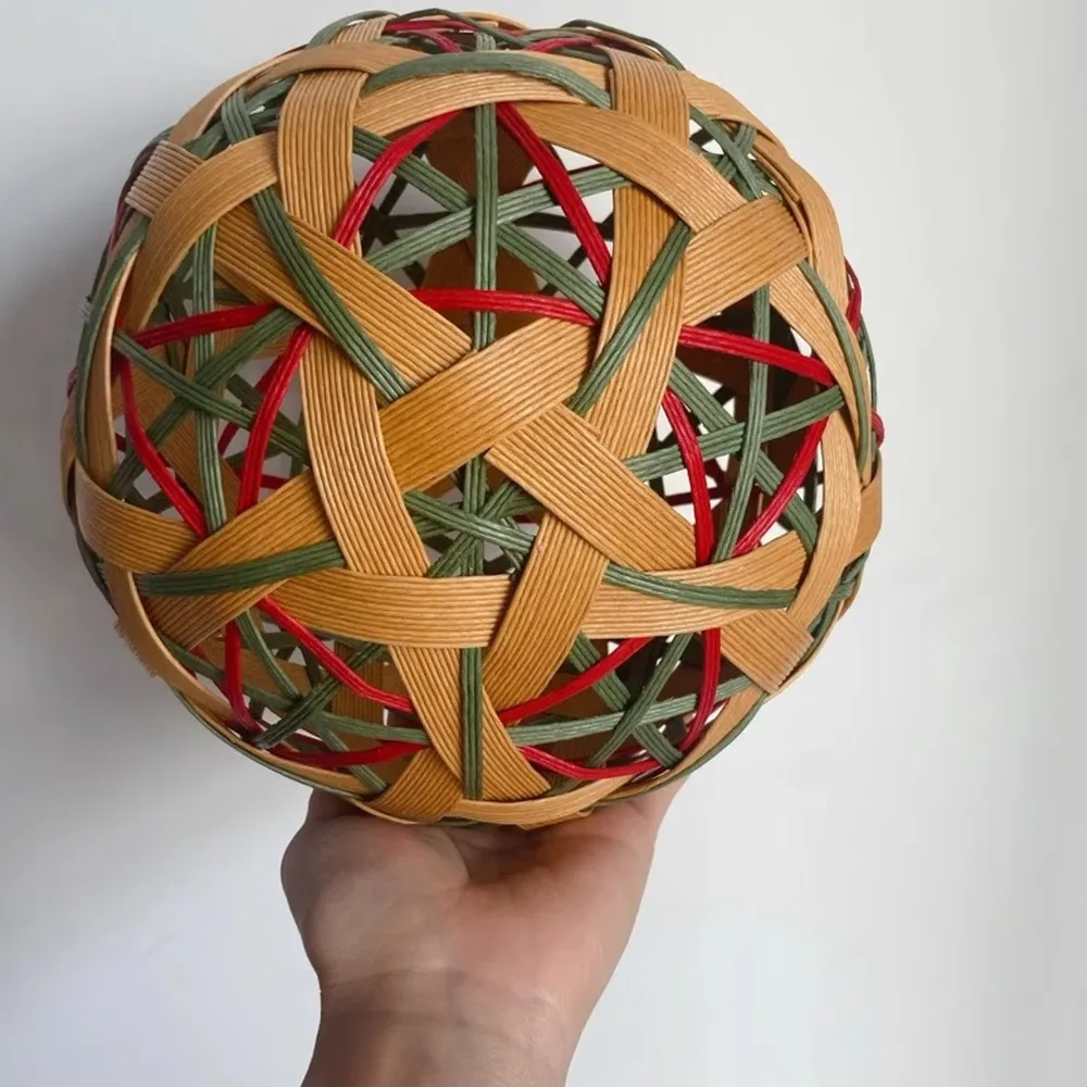 

Плетеный вручную ротанговый шар Cuju Ball 19 см, светло-коричневый, для сочетания с одеждой, танцевальный реквизит