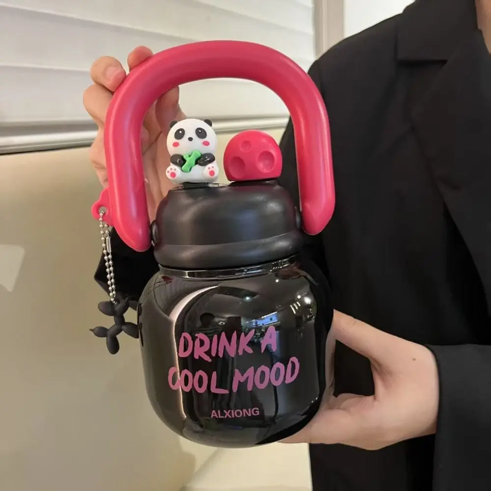 

With Straw Insulated Water Bottle 316 Stainless Steel 650ML Portable Insulation Cup Large Capacity Portable