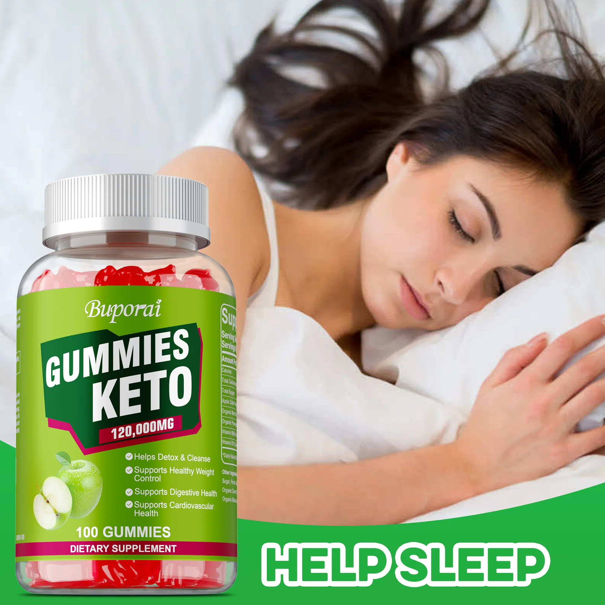 

Keto Gummies - with Apple Cider Vinegar, Weight Management, Maintains Vitality, Immune Health, Boosts Natural Energy