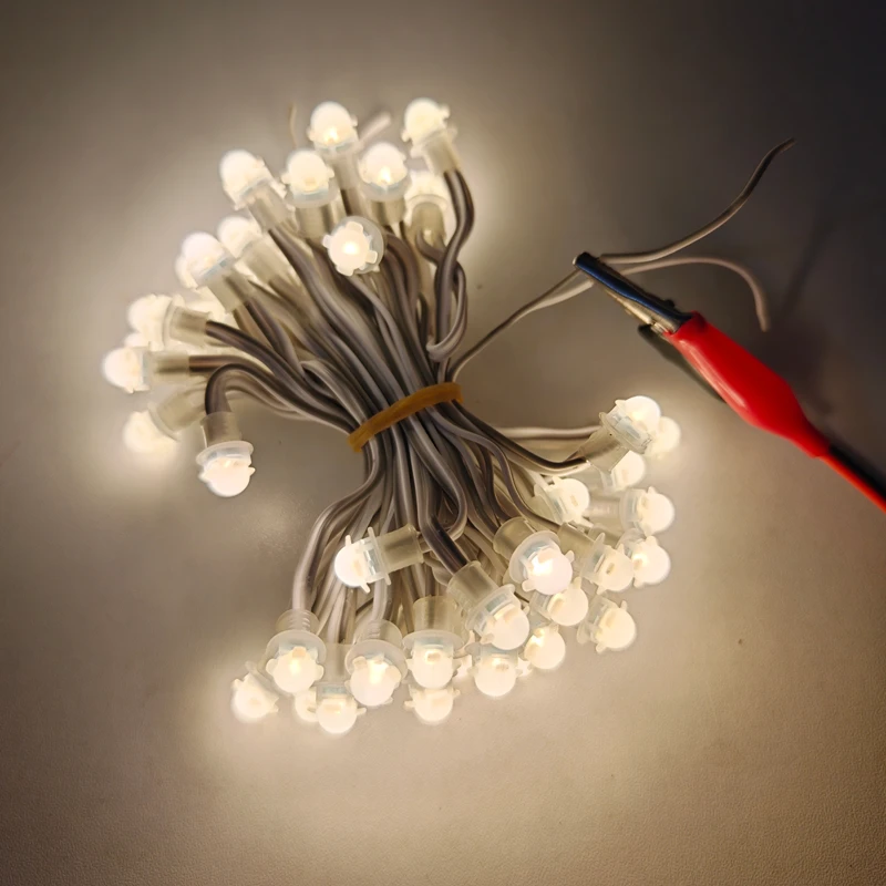 20 سلاسل 50 قطعة لكل سلسلة 9 مللي متر DC12V LED بكسل وحدات Led سلسلة أضواء الإعلان رسالة عرض مصباح الإضاءة لون واحد #5