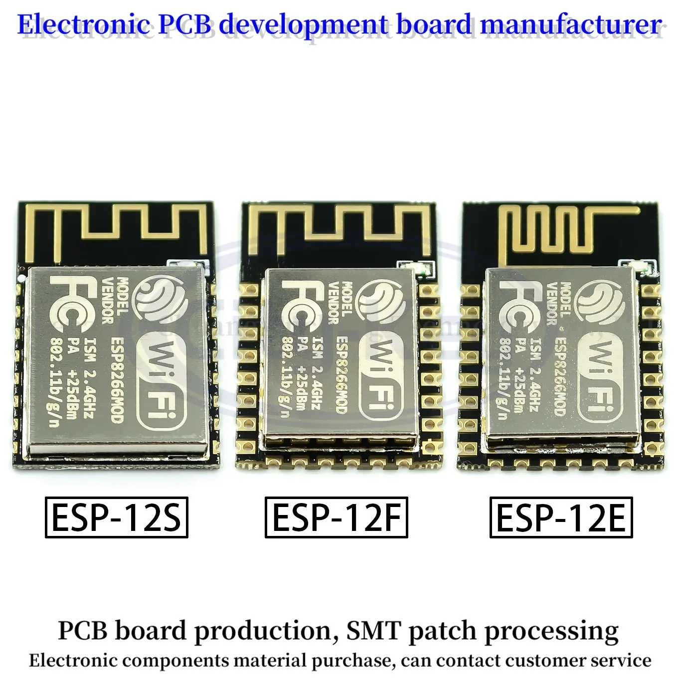 100PCS/LOT ion ESP-07 ESP-12E ESP-12F ESP-12S (replace ESP-12) ESP8266 remote serial Port WIFI wireless module intelligent