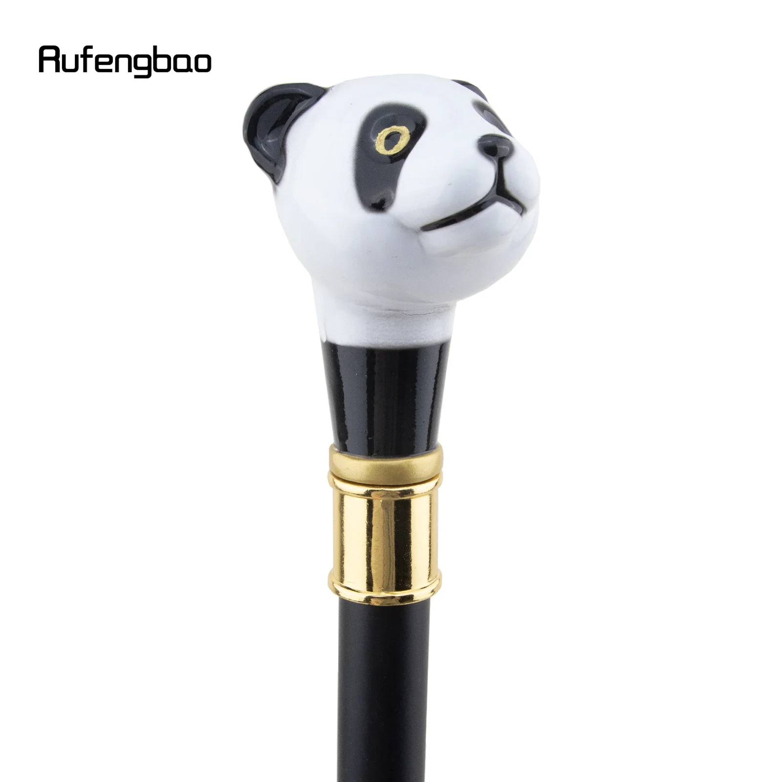 Black White Panda Single Joint Walking Stick Decorative Cospaly Party Fashionable Walking Cane Halloween Crosier 93cm