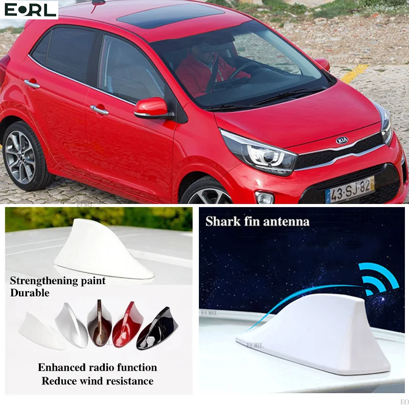 

For Kia Picanto Morning Shark Fin Antenna FM Signal Super Aerials Amplifier Waterproof Signal Amplifier FM/AM Radio Aerials