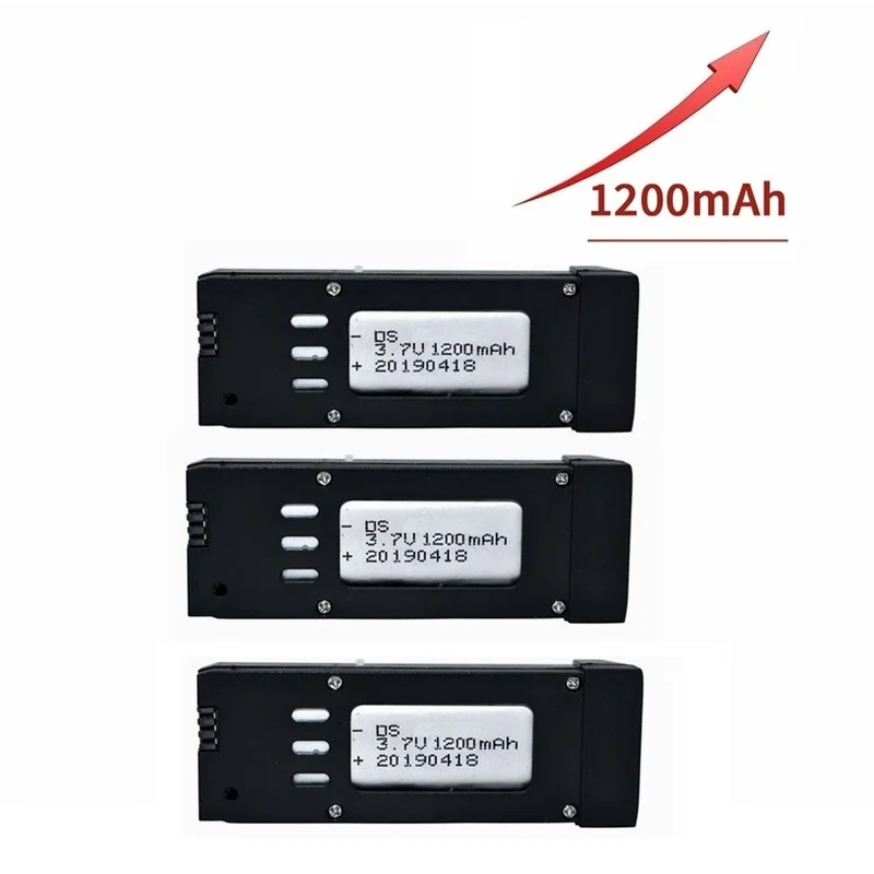 1-10PCS Upgraded Power 3.7V 1200mAh Lipo Battery For E58 S168 JY019 RC Quadcopter Spare Parts 3.7v Drones Battery