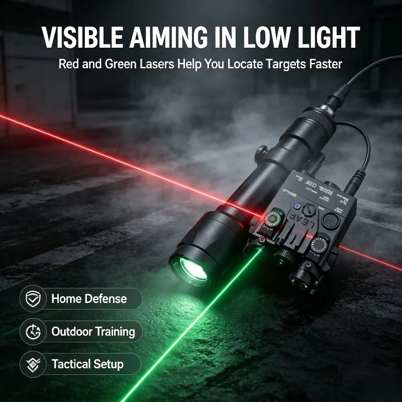 DBAL-A2 Adjustable Laser Box Red & Green Laser Light M300 M600 Lamp Dual Control Indoor Display Use