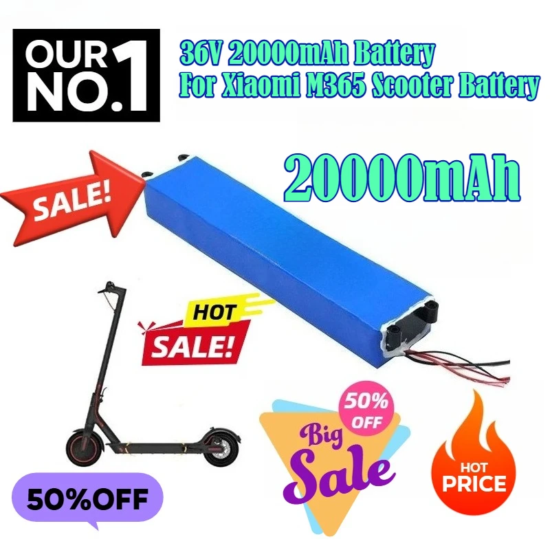 

36V 20000mAh Battery For Xiaomi M365 Scooter Battery Pack Electric Scooter BMS Board battery