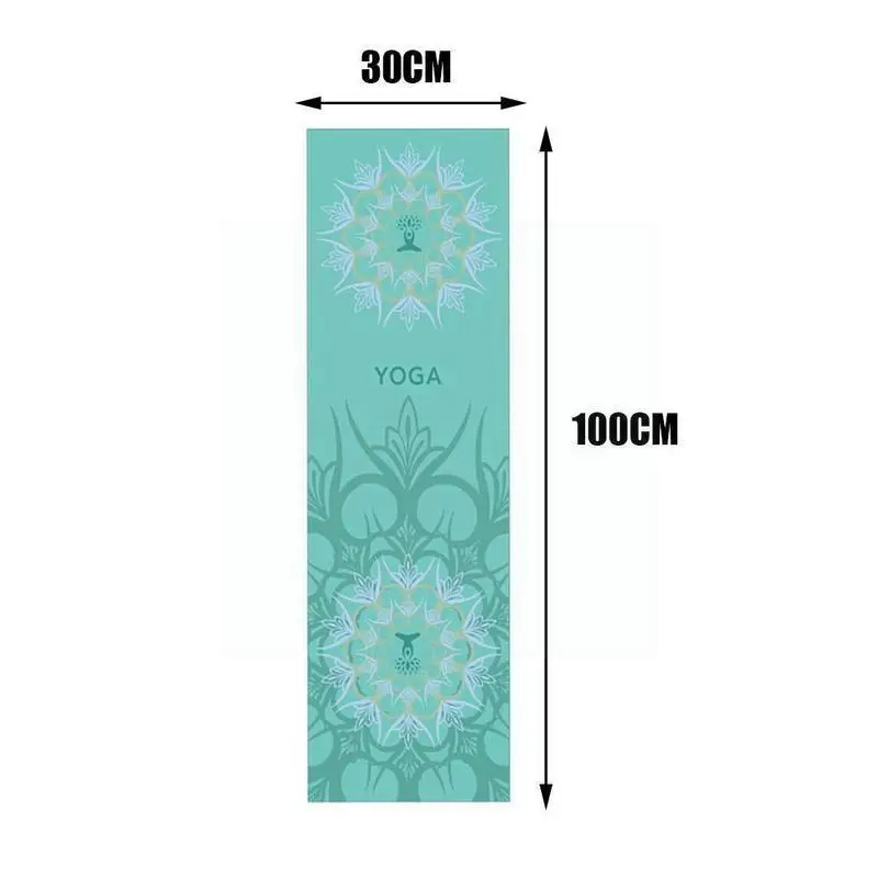 Quick Drying Yoga Towels Portable Fitness Yoga Sports Mat Pattern Towel Mat Indoor Pilates Soft Antislip Sport Print Outdoo W6H2