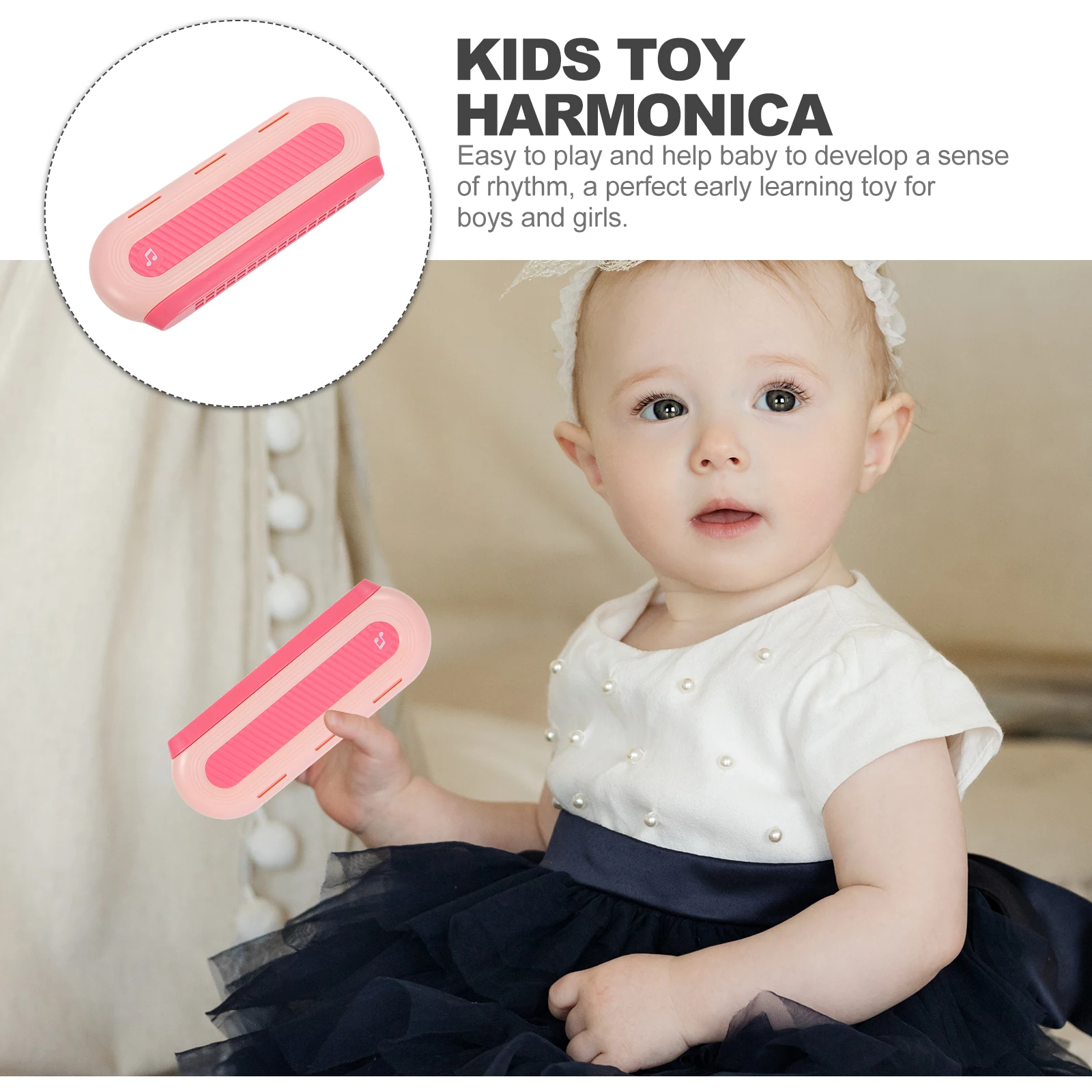 

Beginner's Harmonica Harmonicas Key of Puzzle Abs Musical Instruments for