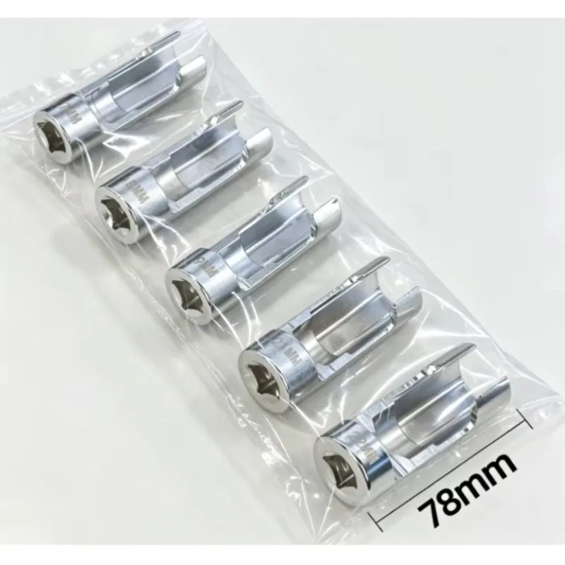 Oxygen Sensor Wrench Slotted Socket Hexagonal Removal Tool Suitable for Open Oil Pipe Disassembly Auto Repair Special Hand Tool