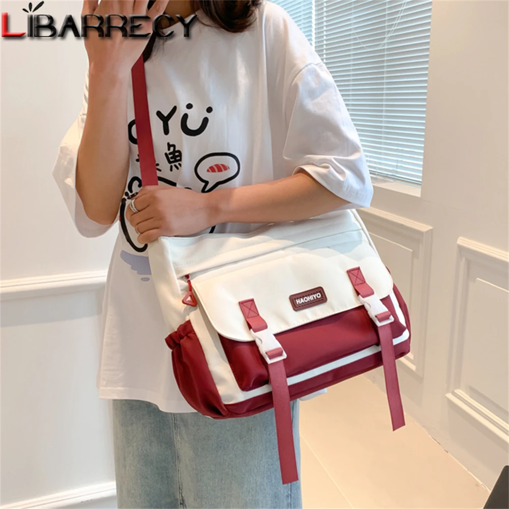 

Panelled Multifunctional Ladies Shoulder Bag Fashion High Quality Nylon Ladies Handbag New Women Student Crossbody Bags Bolsos