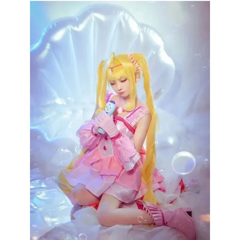 Costume de Cosplay Anime Mermaid Melody Pichi Pitch Nanami Lucia, jolie robe rose, vêtements de jeu de rôle pour fête et activité, RAdV6