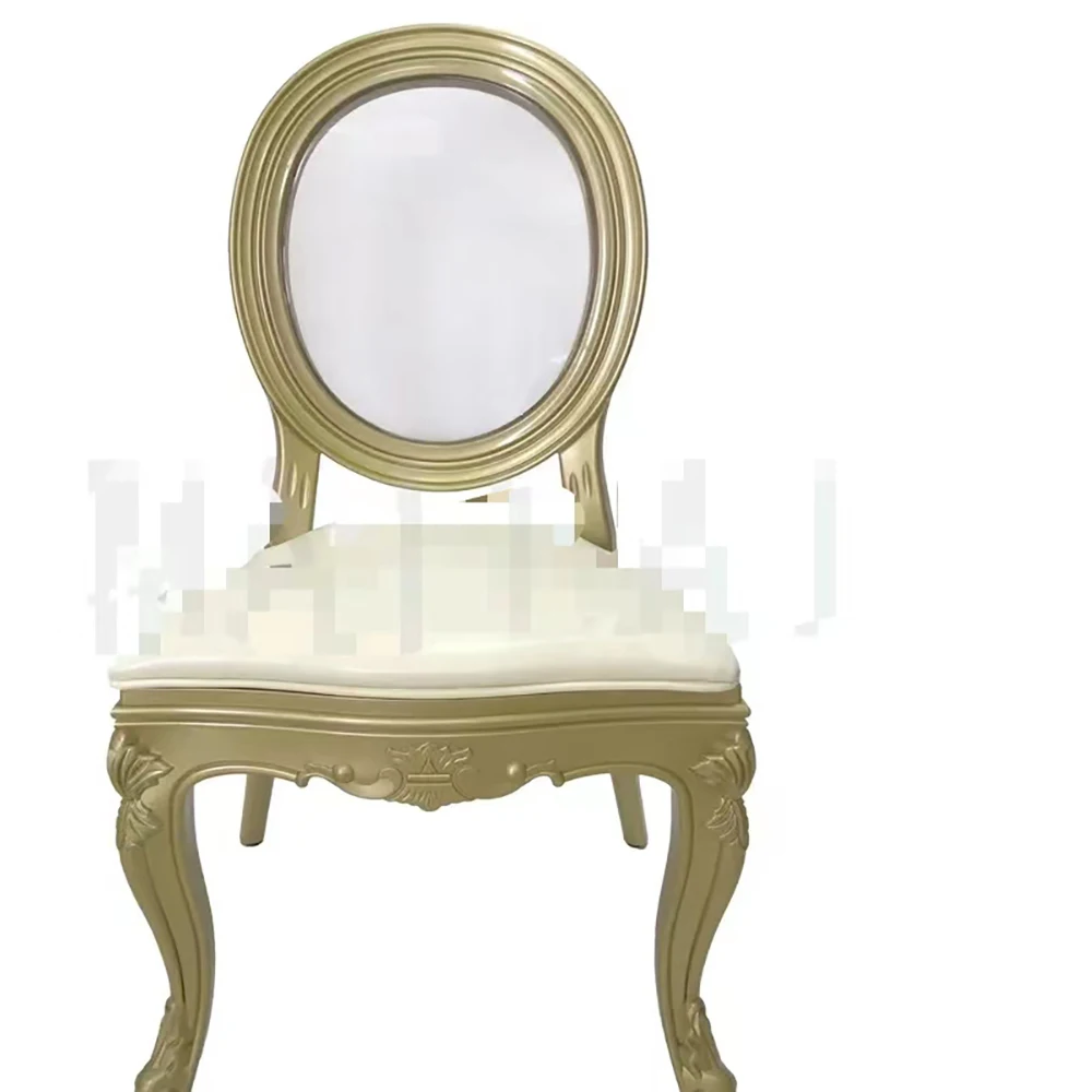 New design luxury round back white louis dining banquet chairs for wedding