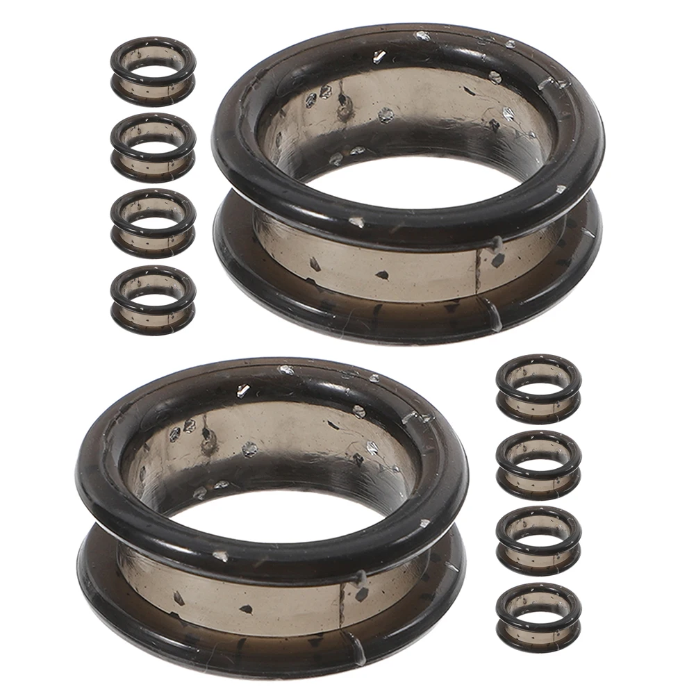 

10 Pcs Scissors Silicone Ring Grooming Finger Protector Barber Hair Shears Thumb Inserts Cutting Rings Non-slip