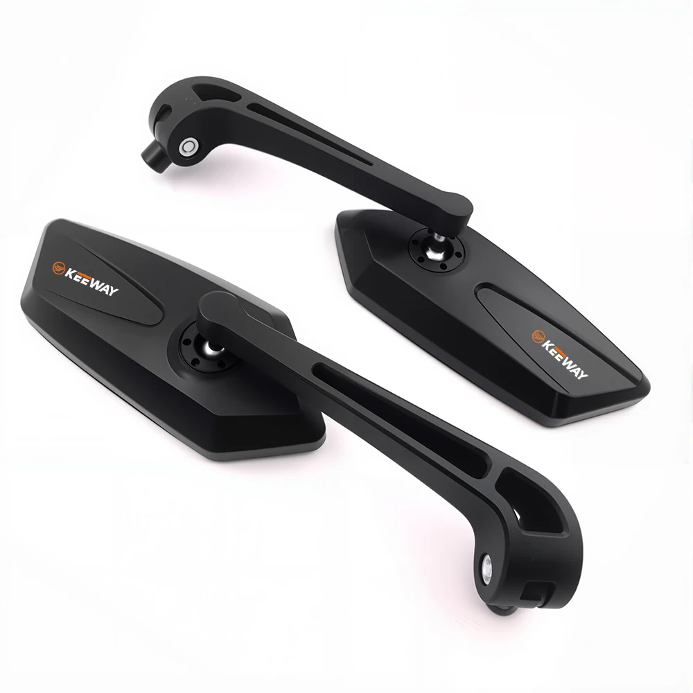 360° Rotatable Motorbike Side Mirror Hd Premium Glass Lens ForKeeway Hurricane RKX RKS Superlight K-Light Vieste TX Aries