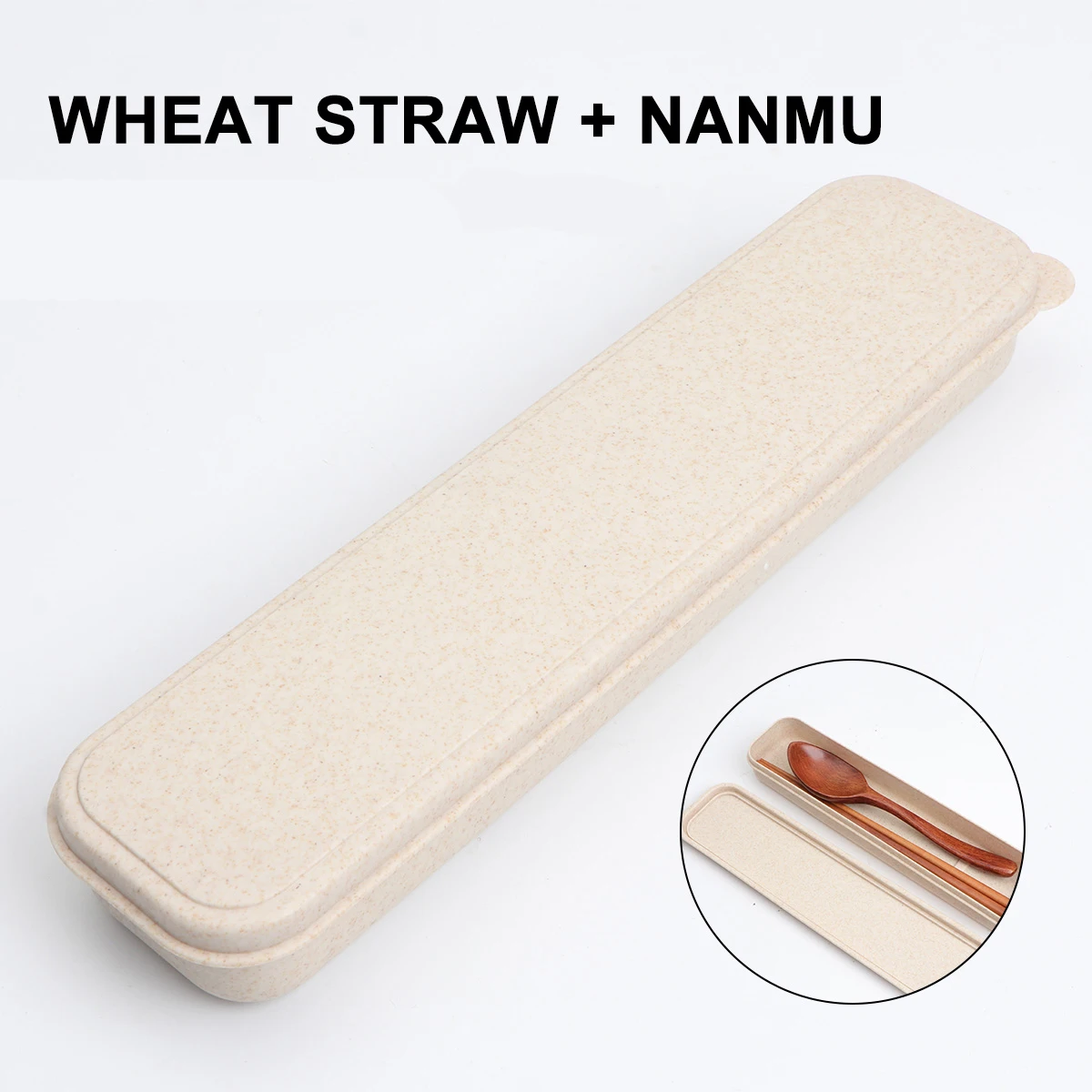 

3 Pcs Wooden Spoon Chopsticks Set Tableware Serving Utensils Cutlery Dinnerware Kit