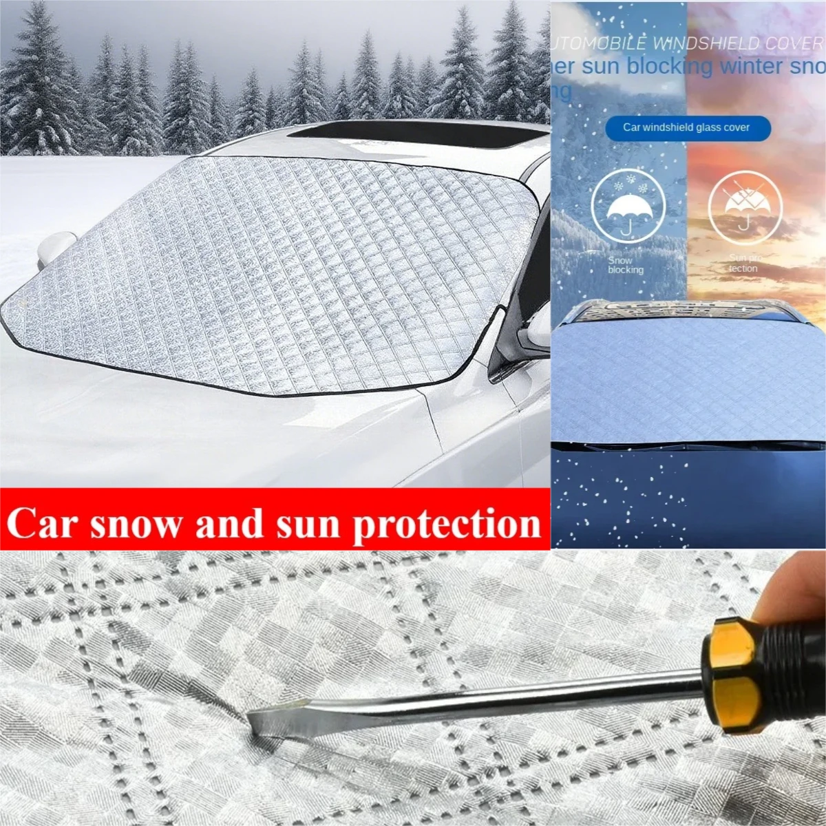 

Новое зеркало на лобовое стекло автомобиля, светоотражающая крышка, солнцезащитный козырек, защита для зимы, снега, льда, дождя, пыли, мороз, алюминиевая пленка