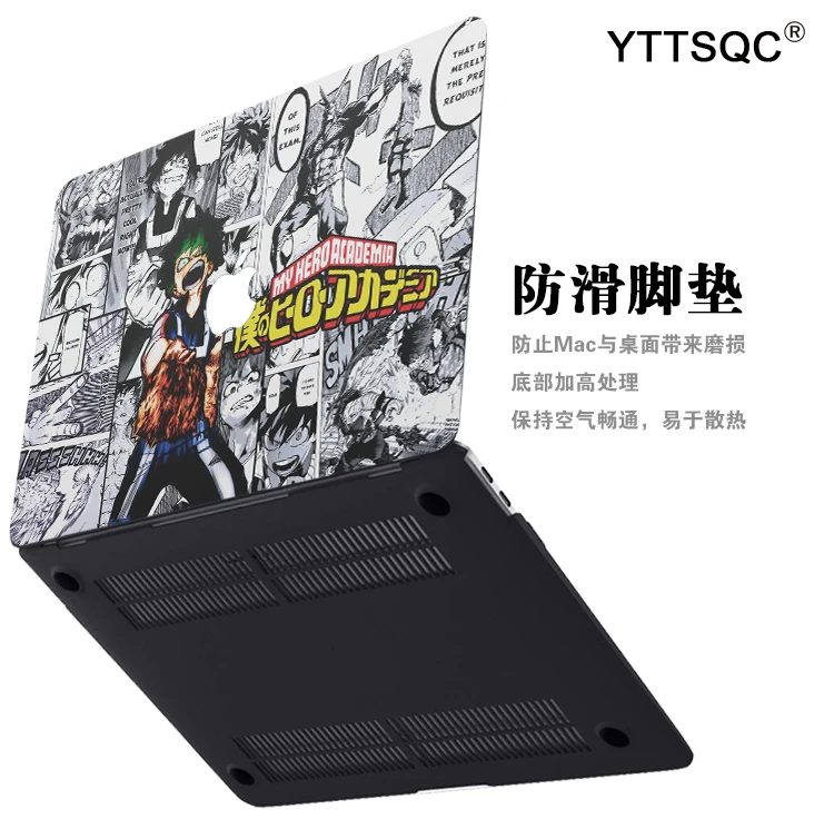 Imagem -04 - Estojos de Laptop Deku Anime Shell Rígido Estojo my Hero Academia A2681 Macbook Air m2 m1 Pro 13 14 16 Mac Retina A2681 A2337 A2338