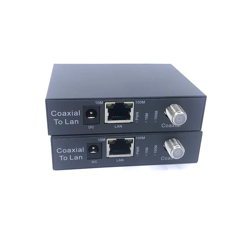 1 pair 10/100M ip Coaxia Transmission F-KWE BSF to rj45 Port IP Extender CCTV HD IP Video ExtenderCoaxia Extender 500m