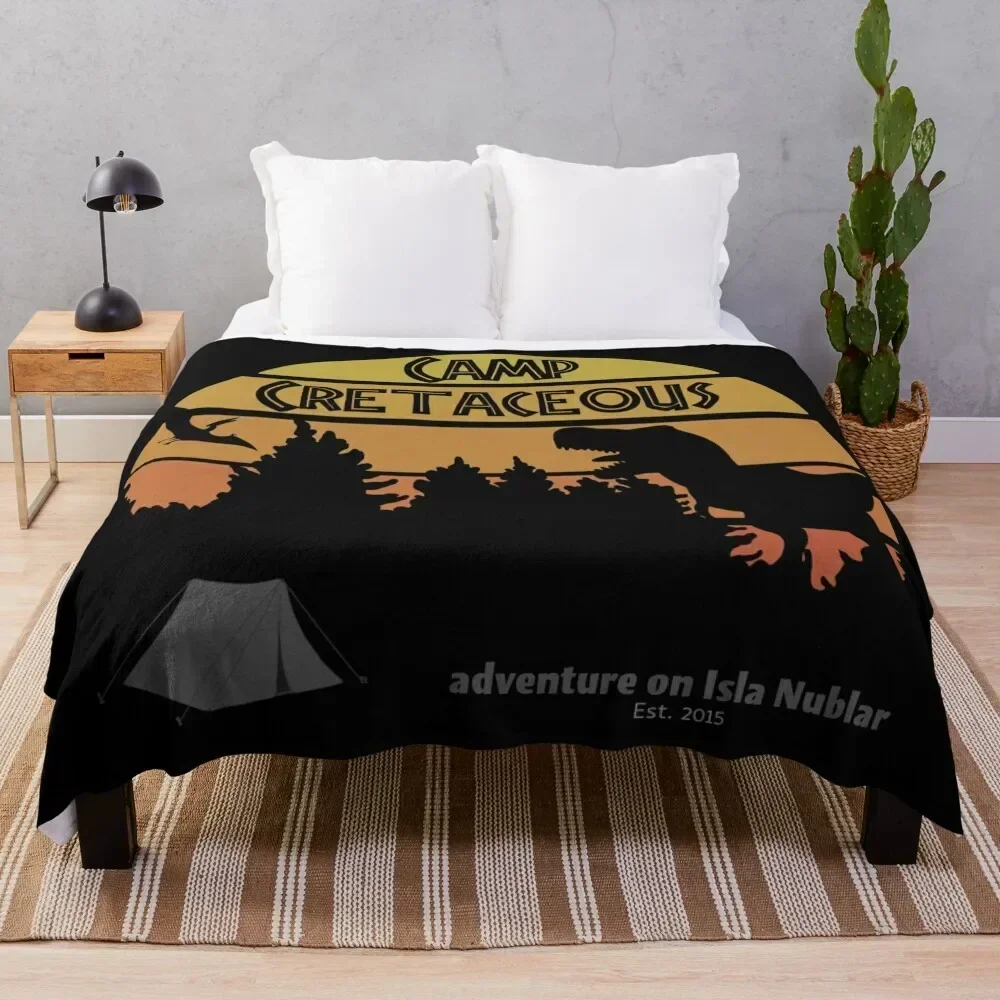 

Camp Cretaceous Throw Blanket Faux Fur Soft Warm Blanket for Bed