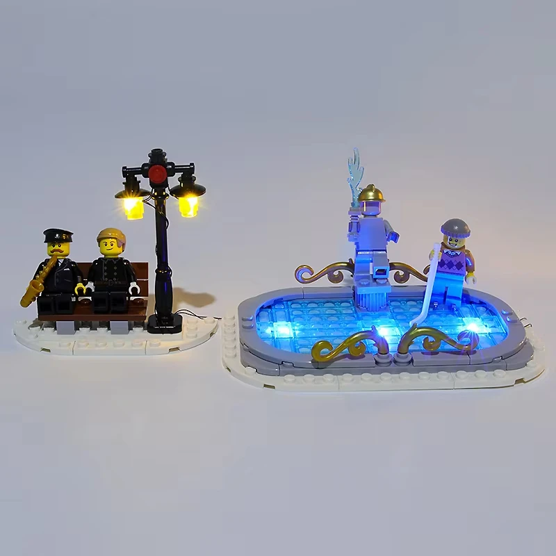 DIY LED Light Kit For LEGO 10263 Winter Village Fire Station   (Only LED Light,Without Blocks Model)