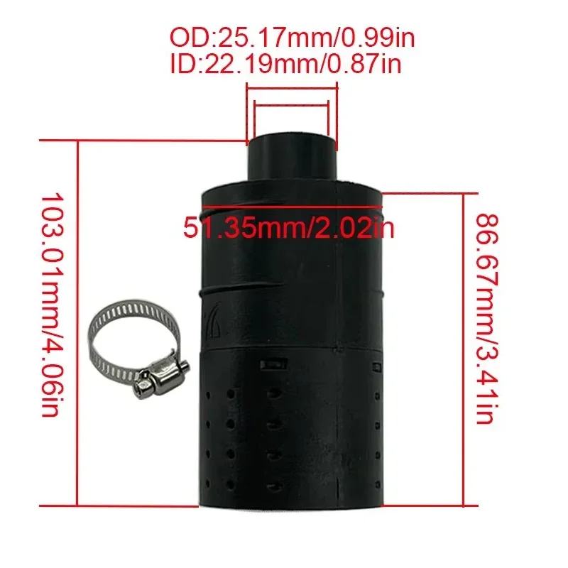 4X25mm Auto Auto Air Diesel Standkachel Luchtinlaatfilter Demper Uitlaat Voor Vrachtwagen VAN Camper Fit voor Eberspacher Webasto